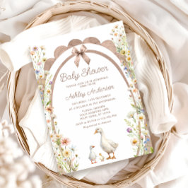 ママアンドリトルゴスリングベビーシャワー招待状 招待状