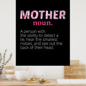 ママアートフローラマザー定義 ポスター (キッチン)