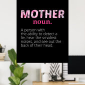 ママアートフローラマザー定義 ポスター (ホームオフィス)