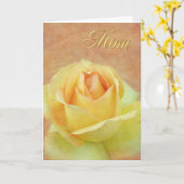 ママイエローローズ カード (黄色い花)