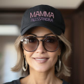 ママイタリアン刺繍パーソナライズされたキャップ 刺繍入りキャップ
