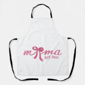 ママエスト2025ホットピンクボウコケットマザーデイ エプロン (正面)