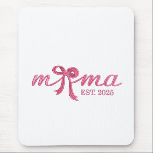 ママエスト2025ホットピンクボウコケットマザーデイ マウスパッド