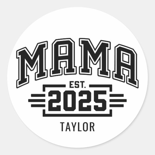 ママエスト2025 ラウンドシール (正面)