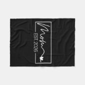 ママエスト。2026期待ベビー2026母2026新しい母 フリースブランケット (正面(横))