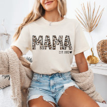 ママエストTシャツヒョウ柄カスタムMama Est
