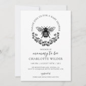 ママエレガントに赤ちゃんシャワー 招待状 (正面)