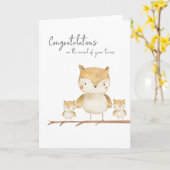 ママオウルと双子 カード (黄色い花)