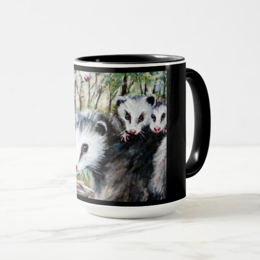 ママオポッサムとベビーマグ マグカップ (正面右)