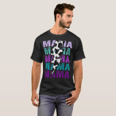 ママカウプリントライトニングボルトサザンウエスタンカウ Tシャツ (正面フル)
