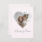 ママカスタムの写真と名前カパーソナライズされたード (正面/裏面)