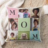 ママカスタムエレガントフォトコラージュ6写真 クッション (ブランケット)