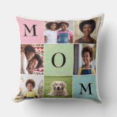ママカスタムエレガントフォトコラージュ6写真 クッション (正面)