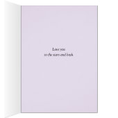 ママカスタム文字スパイラル銀河系誕生日カード (内側 (右))