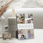 ママカスタム母の日の子供の写真コラージュ フォトプラーク