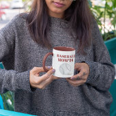 ママカスタム野球パーソナライズされたアスリート番号 マグカップ