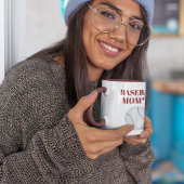 ママカスタム野球パーソナライズされたアスリート番号 マグカップ