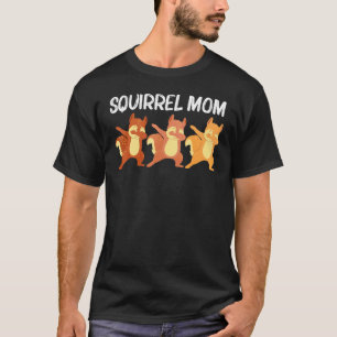 ママカッコいいのためのリスの芸術Mama Chipmunk Prairie Fu Tシャツ