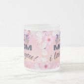 ママカップ10oz大好き フロストグラスマグカップ (中央)