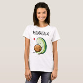 ママカドアボカド妊娠ママ妊娠 Tシャツ (正面フル)