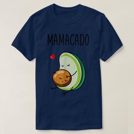 ママカドアボカド妊娠ママ妊娠Avo 703 Tシャツ (デザイン正面)
