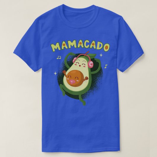 ママカドグアカモールメカン料理フルーツアボカド Tシャツ (デザイン正面)