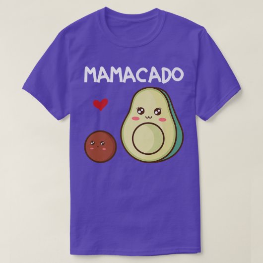 ママカドマアボカド妊娠発表アボカ Tシャツ (デザイン正面)