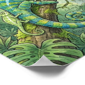 ママカメレオンと赤ちゃんの保育園 ポスター (角)