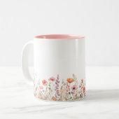 ママカラフルメドウ年の設立 ツートーンマグカップ (正面左)