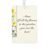 ママカーエアパーソナライズされたフレッシュナー カーエアーフレッシュナー (裏面)