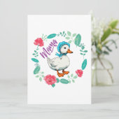 ママガチョウと花お母さんの日 招待状 (スタンド正面)