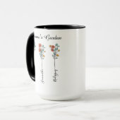 ママガーデンカスタム3名フローラプレゼント マグカップ (正面左)