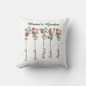 ママガーデンカスタム5名フローラプレゼント クッション (正面)