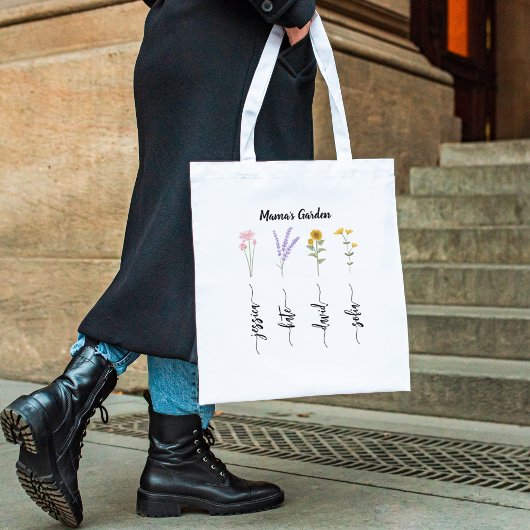 ママガーデンパーソナライズされたキッズ名マママザーズ・デイ トートバッグ