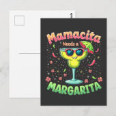 ママキタニーズMargarita Cinco De Mayoパーティー ポストカード (正面/裏面)