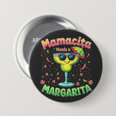 ママキタニーズMargarita Cinco De Mayoパーティー 缶バッジ (正面&裏面)