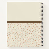 ママキツネとベビー水彩イラストレーション ノートブック (裏面)