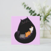 ママキャット&子猫カード (スタンド正面)