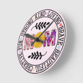 ママギフト ラウンド壁時計 (傾斜)