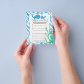 ママクジラと彼女の男の赤ちゃん-バッグの中に何がある? チラシ (手)