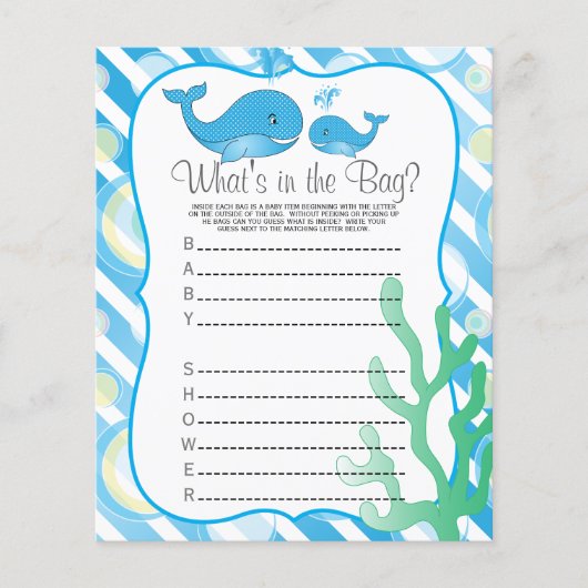 ママクジラと彼女の男の赤ちゃん-バッグの中に何がある? チラシ (正面)