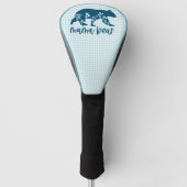 ママクマ花母の日 ゴルフヘッドカバー (正面)