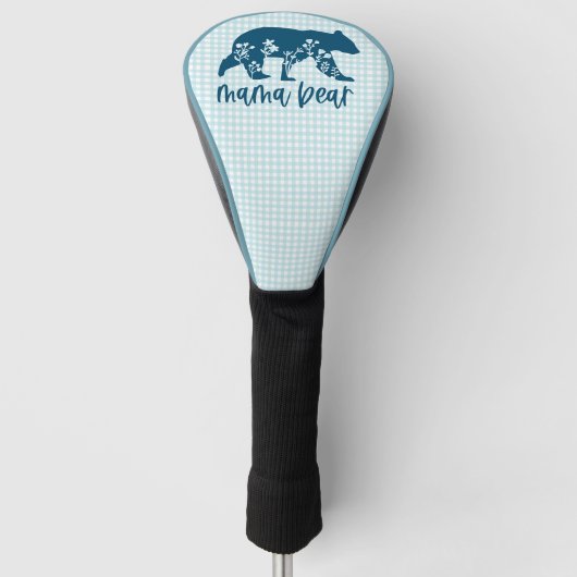 ママクマ花母の日 ゴルフヘッドカバー (正面)