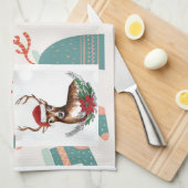 ママクラグジュアリーディアーズテンプレートキッチンタオル キッチンタオル (四つ折り)