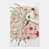 ママクラグジュアリーディアーズテンプレートキッチンタオル キッチンタオル (縦)