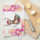 ママクラグジュアリーディアーズテンプレートキッチンタオル キッチンタオル (四つ折り)