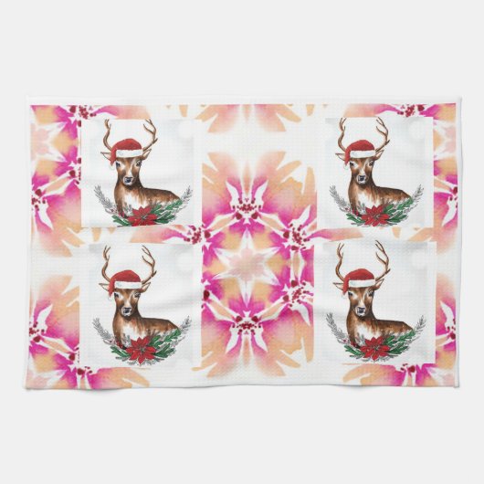 ママクラグジュアリーディアーズテンプレートキッチンタオル キッチンタオル (横)