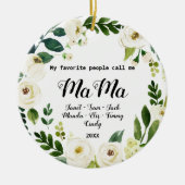 ママクリスマスオーナメント セラミックオーナメント (正面)