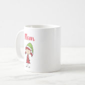ママクリスマスキャラクターのコーヒーマグ コーヒーマグカップ (正面左)