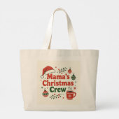 ママクリスマスクルー ラージトートバッグ (裏面)